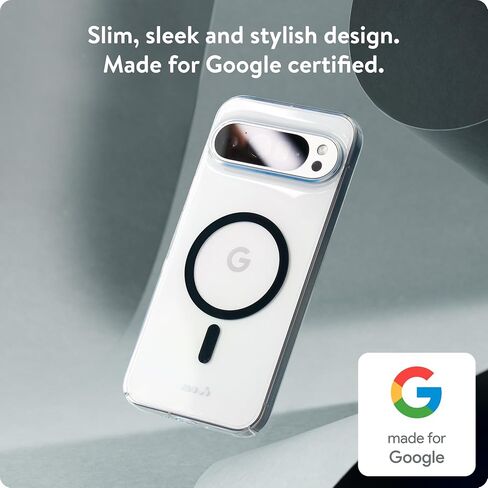 Mous for Google Pixel 9 Pro Case MagSafe Compatible - Super Thin - Magnetic Phone Cover - Black in Saudi Arabia