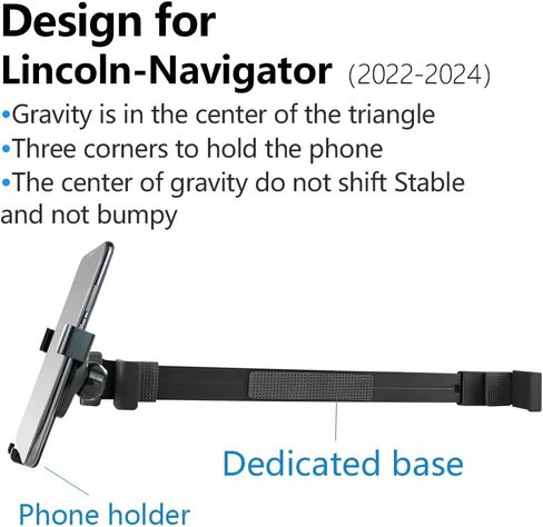 Car Phone Holder for Lincoln Navigator 2022 2023 2024 Auto Accessories Navigation Bracket Interior Decoration Screen dash board Mobile Cell Phone Mount case in Saudi Arabia