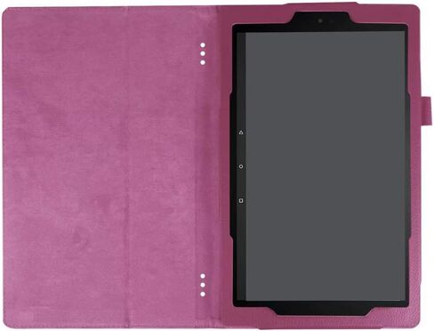 غطاء كمبيوتر لوحي لجهاز Amazon Kindle Fire HD10 الجيل السابع والتاسع (إصدار 2017/2019)، حافظة جلدية خفيفة الوزن بحامل قابل للطي رفيع للغاية لجهاز Kindle Fire HD 10 الجيل السابع والتاسع 10.1 بوصة (أرجواني) in Kuwait