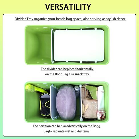 6Pcs Clear Beach Bag Organizer Original Accessories for Bogg Bag X Large Storage Bag, with Insert Phone Holder Carabiner key for BOGG BAG Accessories Organizing Your Bag and Divide Space in Saudi Arabia