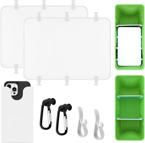 6Pcs Clear Beach Bag Organizer Original Accessories for Bogg Bag X Large Storage Bag, with Insert Phone Holder Carabiner key for BOGG BAG Accessories Organizing Your Bag and Divide Space in Saudi Arabia