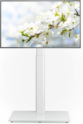 Universal Floor TV Stand with Mount 70 Degree Swivel 9 Level Height Adjustable and Space Saving Design for Most 27 to 60 inch LCD, LED OLED TVs, Perfect for Corner & Bedroom AX1006TB in Saudi Arabia