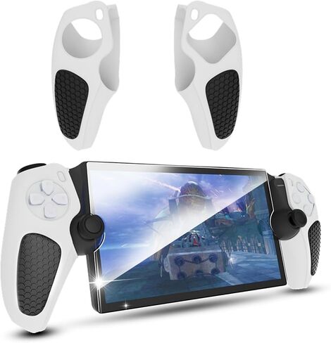 Case for Sony Playstation Portal, Silicone Shock-Absorption Anti-Fingerprint Scratch Resistant Cover Case for Playstation Portal - Black (Black) in Saudi Arabia