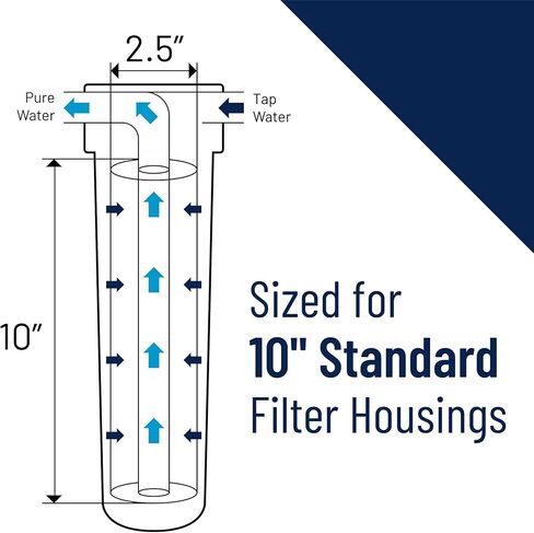 Pentair Pentek 150166 Valve-In-Head Filter Housing, 3/4" NPT #20 Standard Water Filter Housing with Pressure Relief Button, 20-Inch, Black/Blue in Saudi Arabia