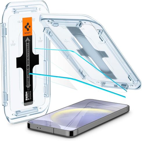 Spigen Tempered Glass Screen Protector [GlasTR EZ Fit] designed for Galaxy S24 [Case Friendly] - 2 Pack in Saudi Arabia