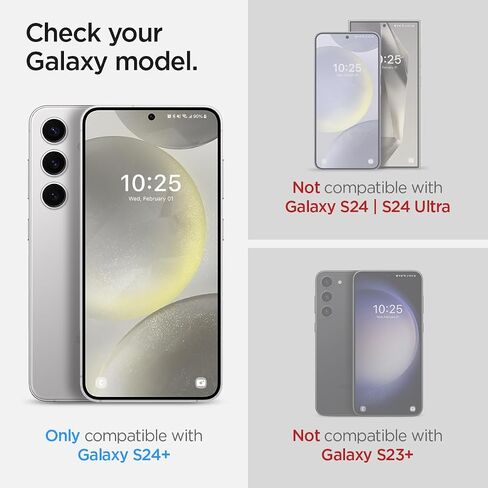 Spigen Tempered Glass Screen Protector [GlasTR EZ Fit] designed for Galaxy S24 [Case Friendly] - 2 Pack in Saudi Arabia