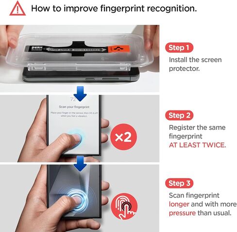 Spigen Tempered Glass Screen Protector [GlasTR EZ Fit] designed for Galaxy S24 [Case Friendly] - 2 Pack in Saudi Arabia