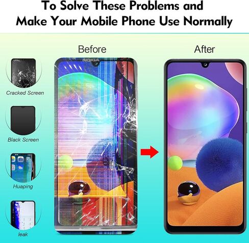 قطعة بديلة للشاشة لهاتف Samsung Galaxy A31 A315F SM-A315F/DS SM-A315G SM-A315N مجموعة رقمية لشاشة اللمس LCD (مع إطار، إصدار Incell) in Kuwait