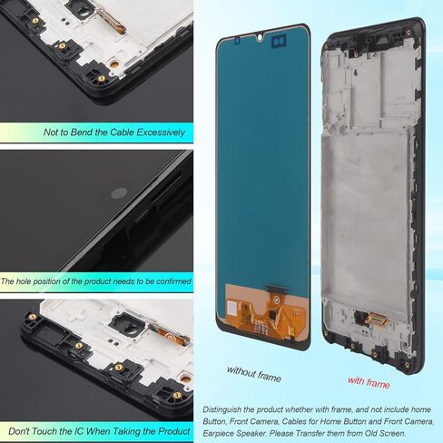 قطعة بديلة للشاشة لهاتف Samsung Galaxy A31 A315F SM-A315F/DS SM-A315G SM-A315N مجموعة رقمية لشاشة اللمس LCD (مع إطار، إصدار Incell) in Kuwait