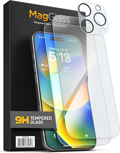 واقي شاشة للخصوصية من magglass لهاتف iPhone 16 PRO (2024) زجاج مقوى مضاد للتجسس مع تقنية Nano-Pixel (يتضمن دليل أداة الاستخدام السهلة) in Kuwait