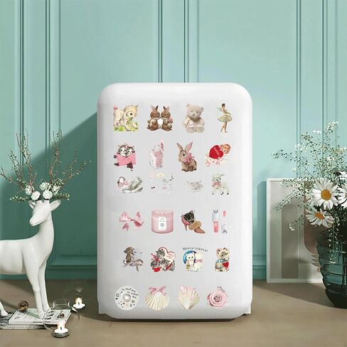 120PCS Coquette Stickers,Pink Coquette Aesthetic Stickers Decal,Vinyl Waterproof Stickers for Water Bottles Laptop Computer Phone Guitar，Coquette Room Decor Vintage in Saudi Arabia