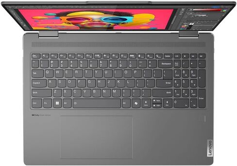 Lenovo 2024 Laptop | Yoga 7 2-in-1 | 16" 1920 x 1200 Touch IPS | Intel-12 Core Ultra 7 155U | 16GB LPDDR5 | 2TB SSD | Windows 11 Pro | Wi-Fi 6E - Backlit Keyboard - FHD IR Camera - Storm Grey in Saudi Arabia