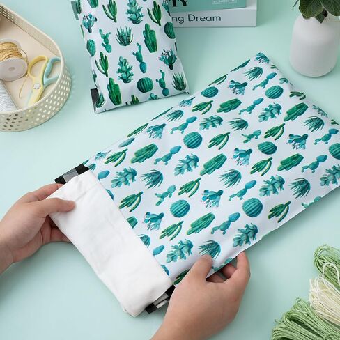 RUSPEPA Poly Mailers Shipping Bags Spring Flower Design 2.3 and 3 Mil Heavy Duty Self Seal Mailing Envelopes - 30 Pack - 6 x 9, 10 x 13, 12 x 14.5 Inches in Saudi Arabia
