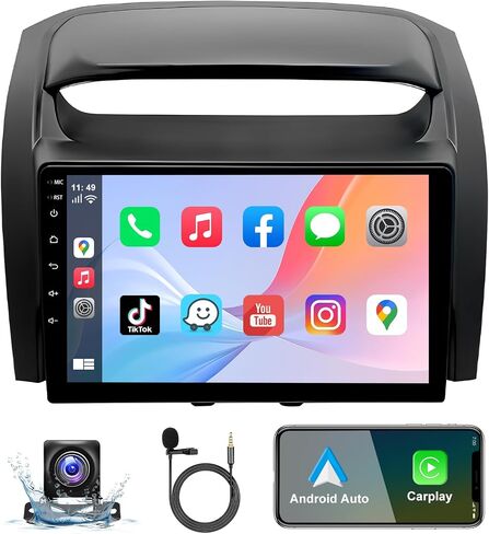 ستيريو سيارة Android 13.0 مزدوج Din - CarPlay Android Auto Car Audio مستقبل الوسائط المتعددة 9 بوصة شاشة تعمل باللمس راديو السيارة مع نظام تحديد المواقع بلوتوث وكاميرا احتياطية لكيا سورينتو MK3 2014-2015 in Saudi Arabia