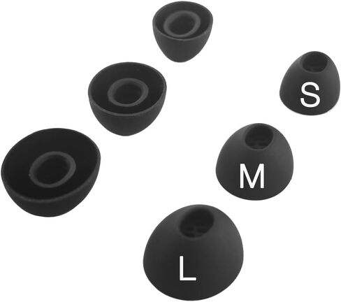 Eartips Compatible with OnePlus Buds Pro 2 Earbuds Earpad with S.M.L Size by TENNMAK (Obsidian Black) in Saudi Arabia
