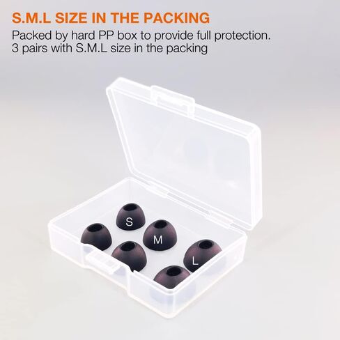 Eartips Compatible with OnePlus Buds Pro 2 Earbuds Earpad with S.M.L Size by TENNMAK (Obsidian Black) in Saudi Arabia