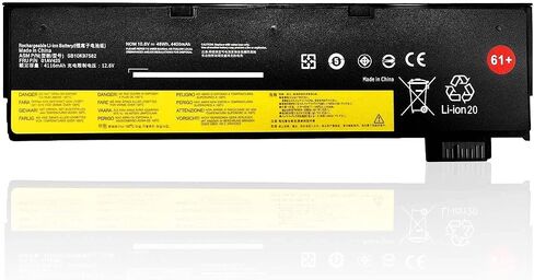 بطارية كمبيوتر محمول 61+ 01AV425 T470 T480 متوافقة مع Lenovo ThinkPad T570 T580 A475 P51S P52S TP25 Series 61+ 4X50M0881 01AV491 SB10K97582 SB10K97583 SB10K97661 Series [10.8V 48Wh] in Kuwait