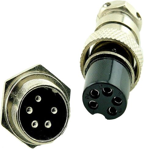 GX16 3Pin Male Female Aviation Connector Plug 16MM Wire Panel Metal Connector Silver (5 Sets) in Saudi Arabia