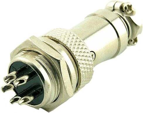 GX16 3Pin Male Female Aviation Connector Plug 16MM Wire Panel Metal Connector Silver (5 Sets) in Saudi Arabia