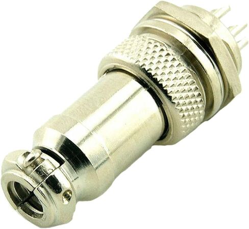 GX16 3Pin Male Female Aviation Connector Plug 16MM Wire Panel Metal Connector Silver (5 Sets) in Saudi Arabia