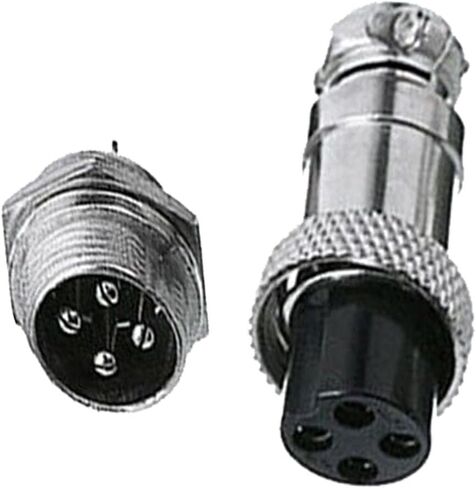 GX16 3Pin Male Female Aviation Connector Plug 16MM Wire Panel Metal Connector Silver (5 Sets) in Saudi Arabia