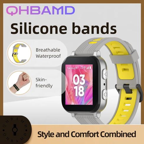 3 Pack Silicone Watch Bands Compatible with Gizmo watch 3 2 1/Gabb Watch 3 2 1/SyncUP,Sport Watch Band, Soft Breathable Smartwatch Band in Kuwait