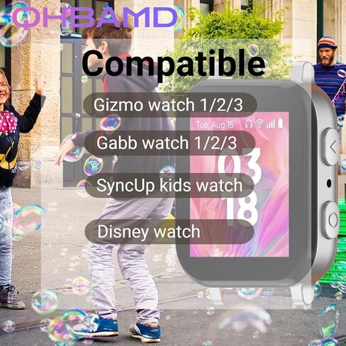3 Pack Silicone Watch Bands Compatible with Gizmo watch 3 2 1/Gabb Watch 3 2 1/SyncUP,Sport Watch Band, Soft Breathable Smartwatch Band in Kuwait