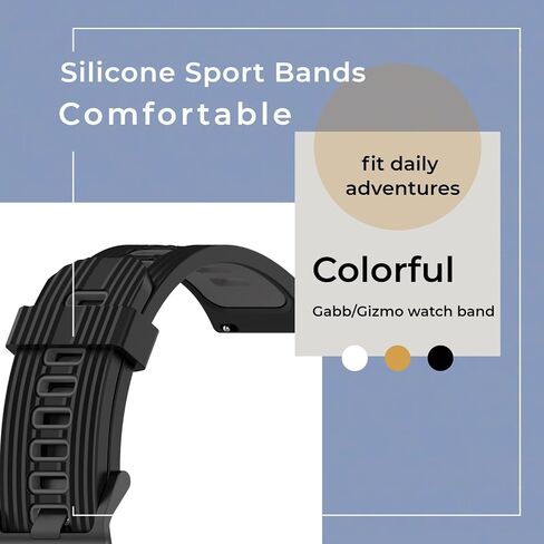 3 Pack Silicone Watch Bands Compatible with Gizmo watch 3 2 1/Gabb Watch 3 2 1/SyncUP,Sport Watch Band, Soft Breathable Smartwatch Band in Kuwait