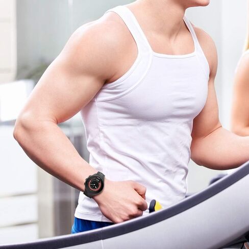 حزام ساعة سيليكون ناعم متوافق مع Suunto 9 Band من NotoCity لـ Suunto 9 GPS Baro حزام ساعة بديل رياضي للرجال والنساء in Kuwait