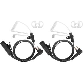 سماعة أذن أنبوبية صوتية سرية لهاتف موتورولا cls1110 cls1410 bpr40 cp100 cp185 cp200 cp200d rdm2070d راديو لاسلكي مع ميكروفون PTT وزوج واحد من قوالب الأذن المتوسطة، عبوتان in Kuwait