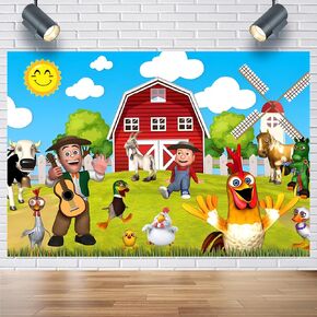 La Granja De Zenon Birthday Party Background Cloth, 7x5FT, for Events, Weddings, Newborns, Birthdays, Baby Showers, Product Photography, Graduations, Background Props, Photography Studios (A)