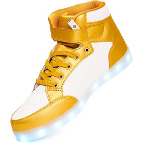 YIQIZQ LED Light Up Shoes - High Top Sneakers for Women and Men - Perfect for Flashing and Dancing at Christmas, Halloween Party