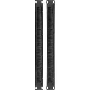 1U Brush Cable Management, 1U Brush Panels Wire Cable Manager Rack Mount, Metal Brush Panels [for Network, Server Racks] - 485mm/19/2 Pcs