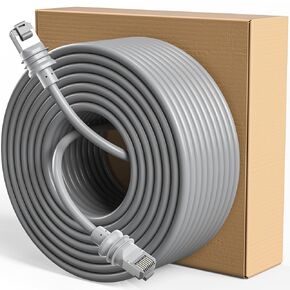 Starlink Gen 3 Cable 165ft/50m, Satellite Replacement Standard V3 Cable Mini Cable for Starlink Rectangular Satellite Gen 3 Starlink Cable Extension Starlink Accessories Waterproof - Gray