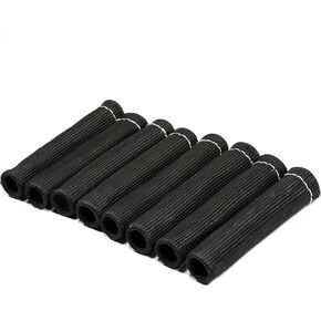 8Pcs 1200 Degree Spark Plug Wire Boots Heat Shield Protector Sleeve Cover Compatible with SBC BBC 350 454,6 Inch,Red