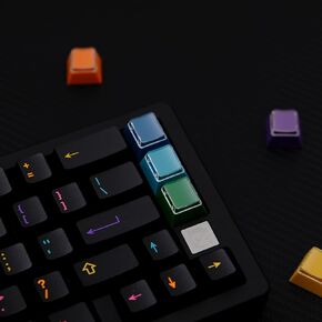 Sumgsn Keycaps 16pcs Mixed Colors PBT WASD Cherry Profile Keycaps for DIY Custom Keyboard Cherry Mx Switches Mechanical Keyboards
