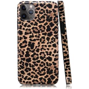 Cheetah Print Case Compatible with iPhone 13/14 Case,Cute Classic Leopard Case for Girls Women,Aesthetic Glossy Slim Fit Soft Flexible Anti-Scratch Protective Cover for iPhone 13/iPhone 14