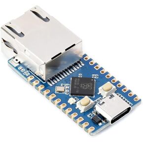 Waveshare RP2040-ETH Mini Development Board, RP2040 Ethernet Port Module, Raspberry Pi Microcontroller Development Board, Based On Official RP2040 Dual Core Processor