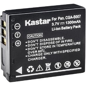 Kastar Camera Battery Replacement for Panasonic CGA-S007 CGA-S007A/1B CGA-S007E CGR-S007E CGR-S007E/1B DMW-BCD10 and Lumix DMC-TZ4 DMC-TZ5 DMC-TZ11 DMC-TZ15 DMC-TZ50 Lumix DMC-TZ1 DMC-TZ2 DMC-TZ3