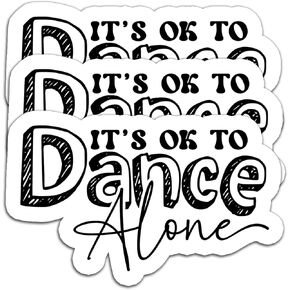 (3PCS) Weekend Coffee Dance Comps Sticker Funny Dance Stickers for Books, Laptops, Water Bottles, Tumblers, Scrapbooks, Waterproof Vinyl Decal, Sticker Decals for Dancing, Dance Lovers 3'' x 2.7 "