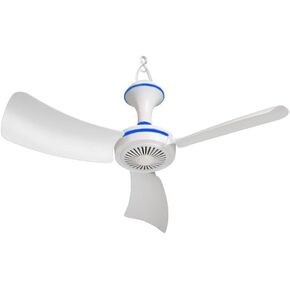USB Powered Ceiling Fan Portable Mini Fan Plug in Fan DC Hanging Fan for RV Camping Tent Canopy Bed