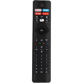 2022 New NH800UP RF402A-V14 RF402AV14 Voice Remote Control Compatible with Philips Android 4K Ultra HD Smart LED TV Replacement Controller with Netflix Vudu YouTube Googleplay Buttons F7A 65PFL5504F7