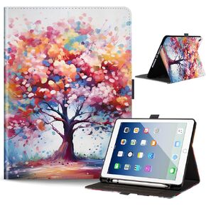 حافظة لجهاز iPad 9/8/7 الجيل 10.2 بوصة مع حامل قلم رصاص، رؤية متعددة الزوايا، حافظات قابلة للطي لجهاز Apple iPad 8th/7th/9th Gen، ليلة مرصعة بالنجوم