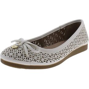 Giani Bernini Womens Odeysa Fabric Closed Toe Slide Flats, White, Size 8.5