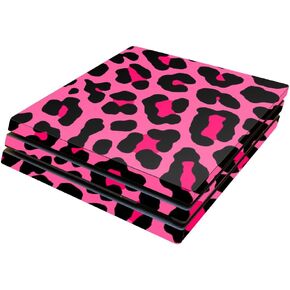 MightySkins Skin Compatible with Sony PS4 Pro Console - Pink Leopard | Protective, Durable, and Unique Vinyl Decal wrap Cover | Easy to Apply, Remove, and Change Styles | Made in The USA