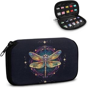 Watercolor Horse Printed USB Drive Storage Case, Portable Flash Drive Case Unisex USB Organizer with Zipper, Lightweight USB Drive Holder Soft Travel Carrying Pouch