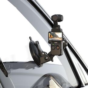 Pocket 3 Suction Cup Mount, Outside Windshield Window Car Mount Compatible with DJI Pocket 3, Insta360 X4/X3, Action 4/3/2 and More
