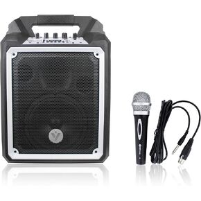 VOYZ 100W Portable Wireless Bluetooth Speaker - Waterproof Speaker with Subwoofer, Rechargeable Battery, USB/MP3/SD Card Reader - Ideal Portable Speaker for Outdoor Adventures & Indoor Entertainment in Kuwait