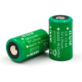 (2-Pack) 3V 950mAh 1/2 AA Lithium Cylindrical Battery Replacement for VARTA CR 1/2 AA Series, 6127101301