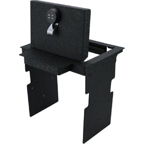 Center Console Gun Safe - Console Gun Vault Compatible with Lincoln Navigator 2018-2023, for Front Console with Fingerprint Lock with Backup Key.